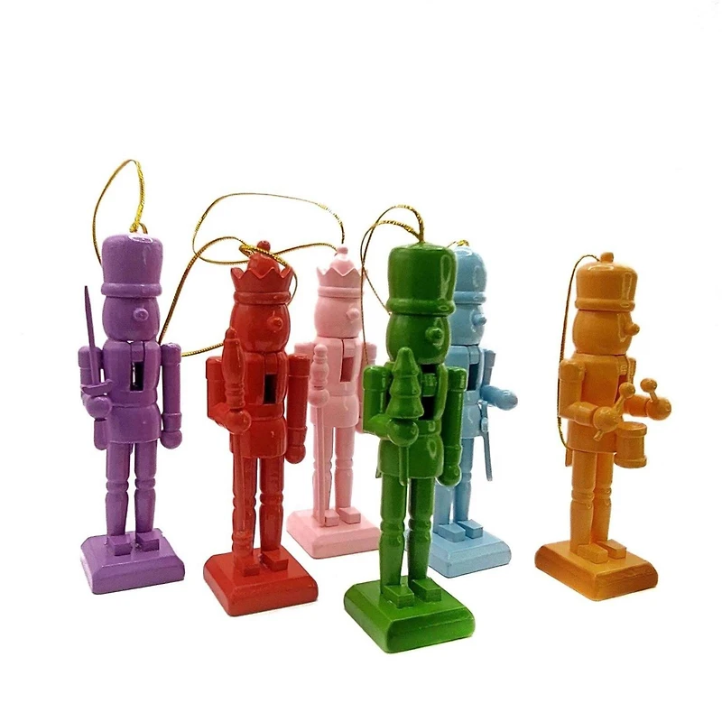 Wizardi Classic Wooden Nutcracker Decoration Set