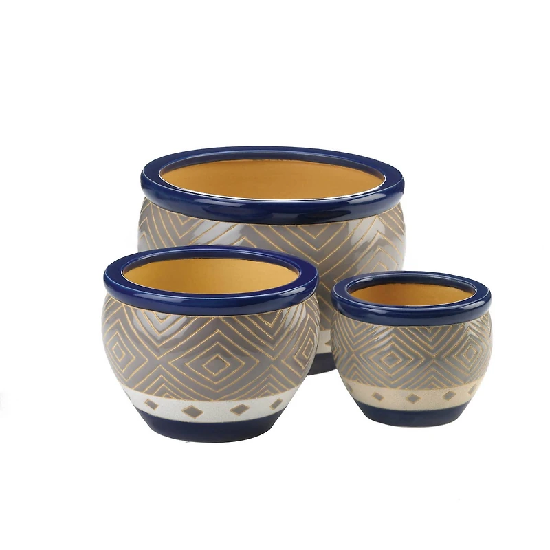 Cobalt Planter Set