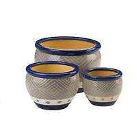 Cobalt Planter Set