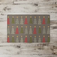 Gray Tree Pattern Floor Mat