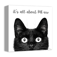 It's All about ME-ow Canvas Wall Art