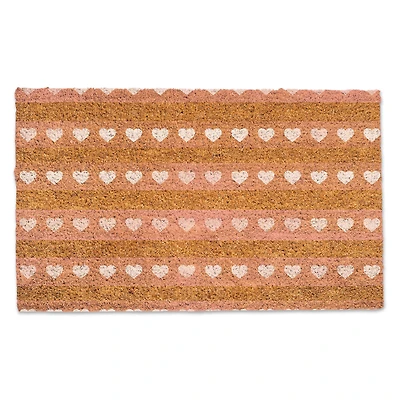 Watercolor Heart Lines 30" x 18" Door Mat