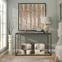 The Novogratz 14" Silver Stainless Steel Abstract U-Shaped Candelabra