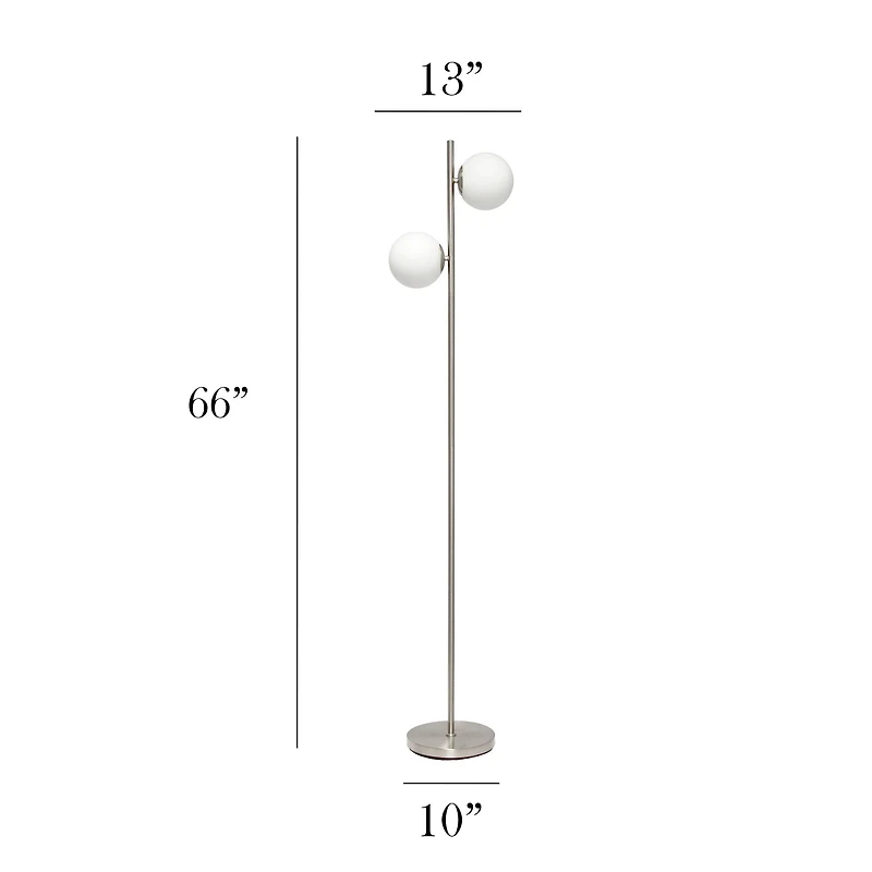 Simple Designs 66" Standing Tree Floor Lamp