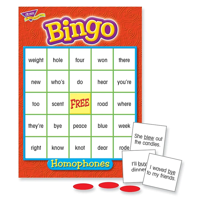 Trend Enterprises® Homophones Bingo