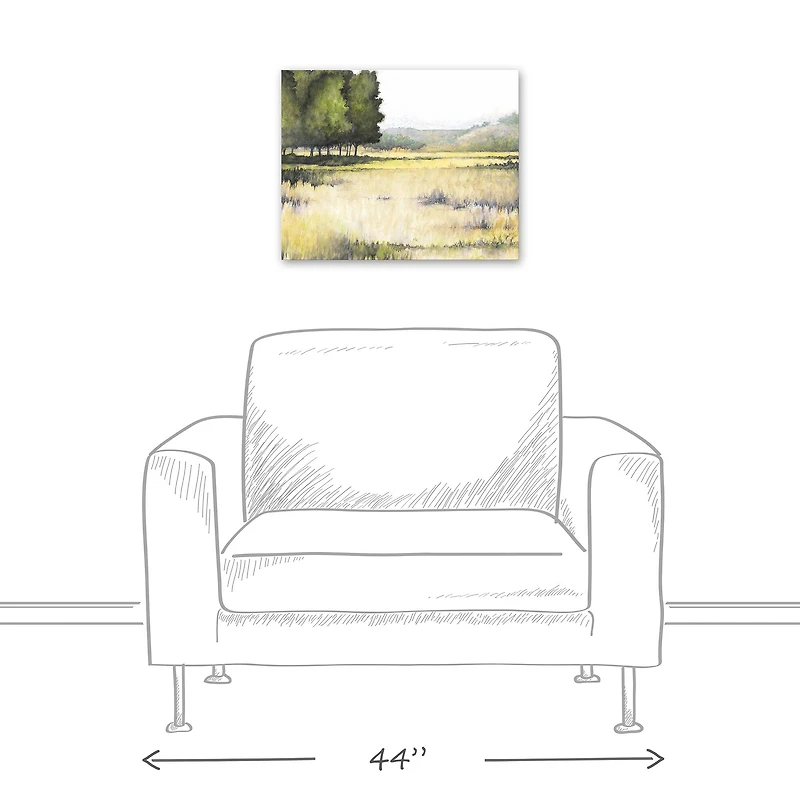 Peaceful Meadow 20" x 16" Canvas Wall Art