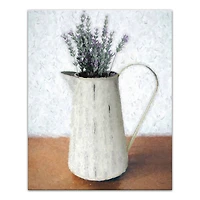 Lavendar Bundle in Pitcher 16" x 20" Canvas Wall Art