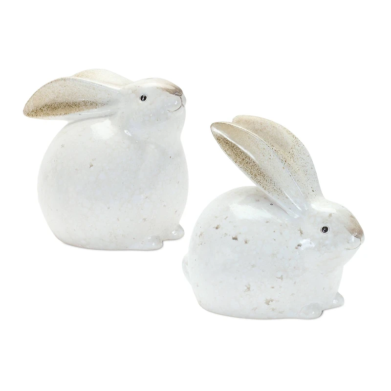 Terracotta Bunny Figurine Set, 4ct.
