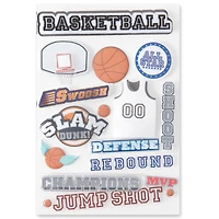 12 Pack: Signature™ Basketball Dimensional Stickers by Recollections™