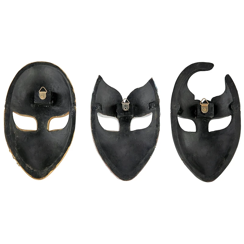 Design Toscano Petite Mardi Gras Carnivale Wall Mask Set