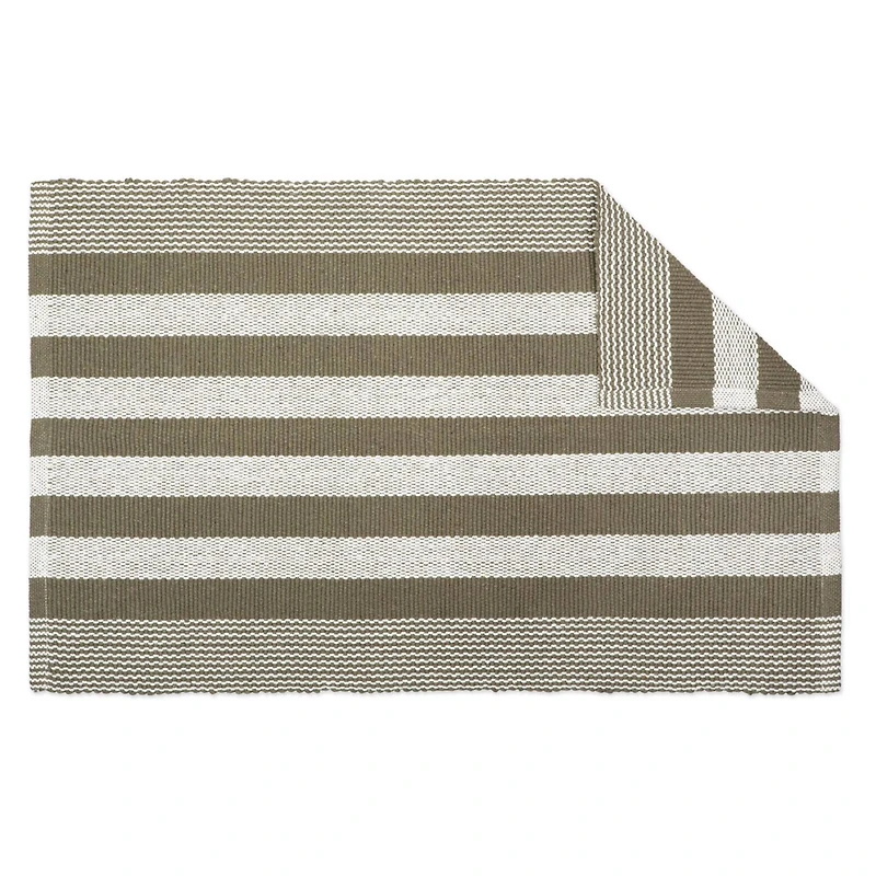 DII® Artichoke Cabana Stripe Recycled Yarn Rug, 2ft. x 3ft.