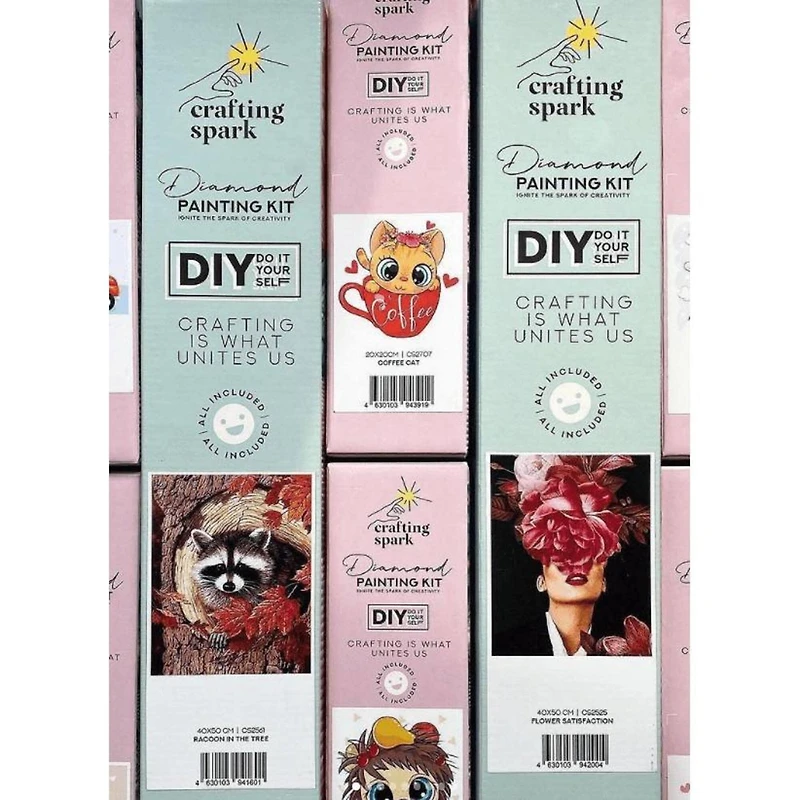 Crafting Spark Cat at Home Diamond Painting Kit