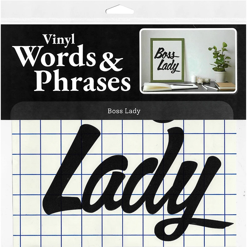 Leisure Arts® Vinyl Boss Lady Black Wall Decal