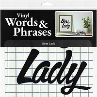 Leisure Arts® Vinyl Boss Lady Black Wall Decal