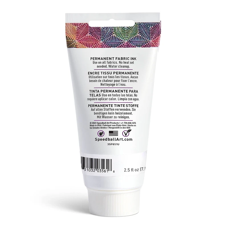 Speedball® 2.5oz. White Fabric Block Printing Ink