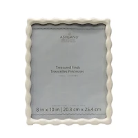 8" x 10" White Mid Wave Tabletop Frame, Treasured Finds by Ashland®