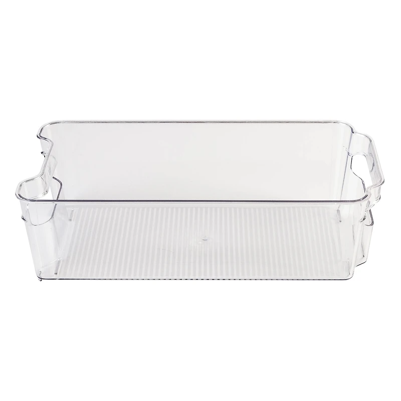 Honey Can Do Clear BPA-Free Stackable Refrigerator Organizer Storage Bins Set