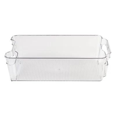 Honey Can Do Clear BPA-Free Stackable Refrigerator Organizer Storage Bins Set