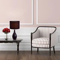 Simple Designs Oval Bowling Pin Base Ceramic Table Lamp