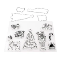 Candy Cane Wishes Clear Stamp & Die Set by Recollections™