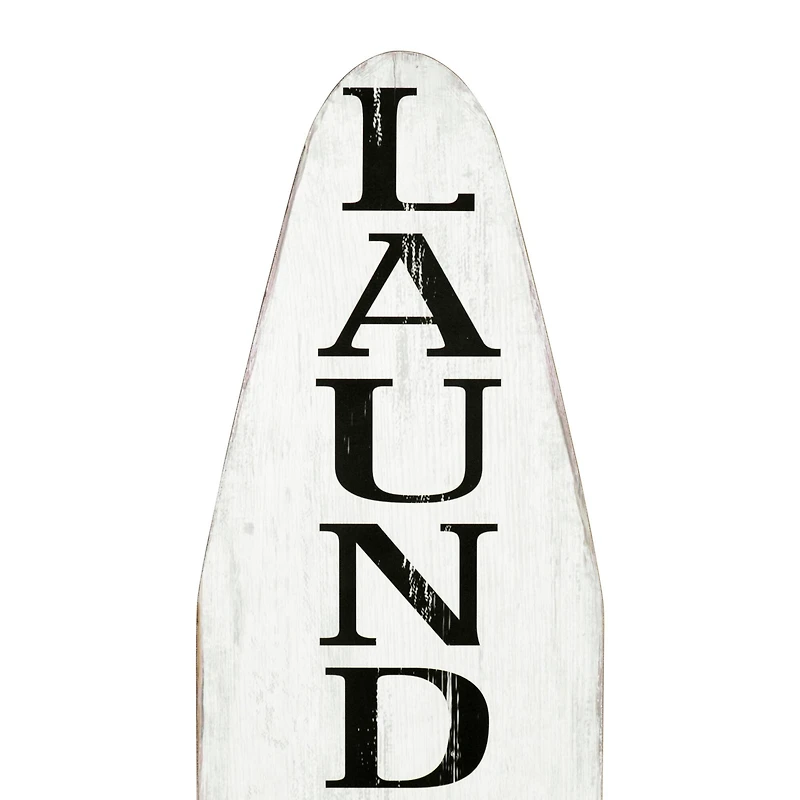 Hello Honey® White Laundry Ironing Board Shaped Wood Sign