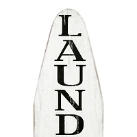 Hello Honey® White Laundry Ironing Board Shaped Wood Sign