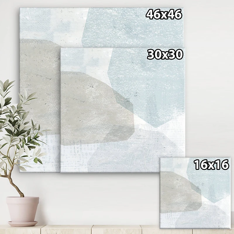 Designart - Grey and White Collage I