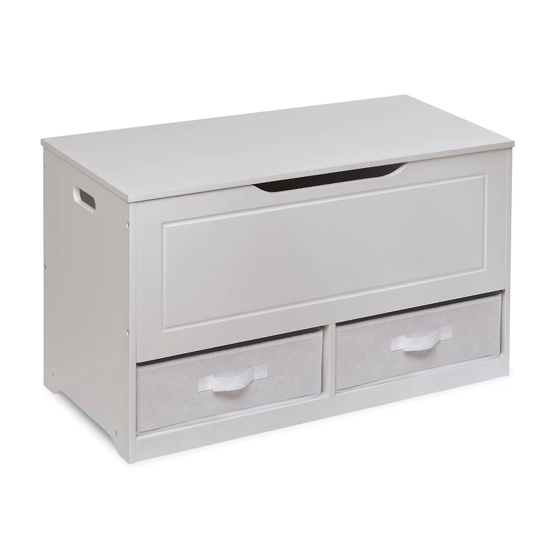 Badger Basket White Up & Down Toy & Storage Bench