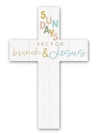 16" Brunch & Jesus Cross