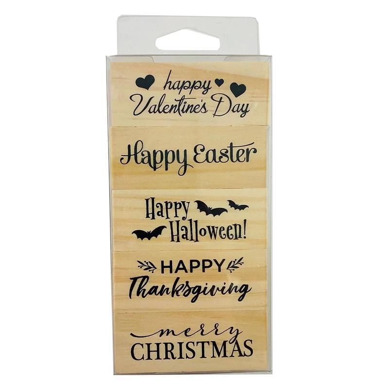 Holidays Wood Stamp Set by Recollections™