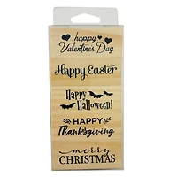 Holidays Wood Stamp Set by Recollections™