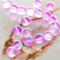 12 Pack: Matte Purple Opal Glass Round Beads, 10mm by Bead Landing™