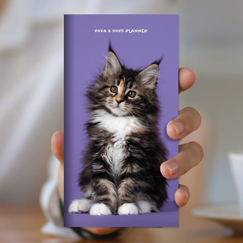 2024-2025 Kitten Monthly Pocket Planner