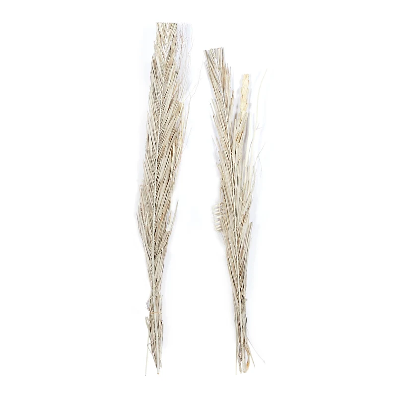 Set of 2" Brown Wood Natural Foliage, 7" x 56"