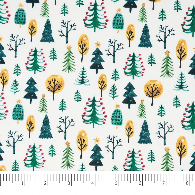 SINGER Christmas Nutcrackers Trees Cotton Fabric