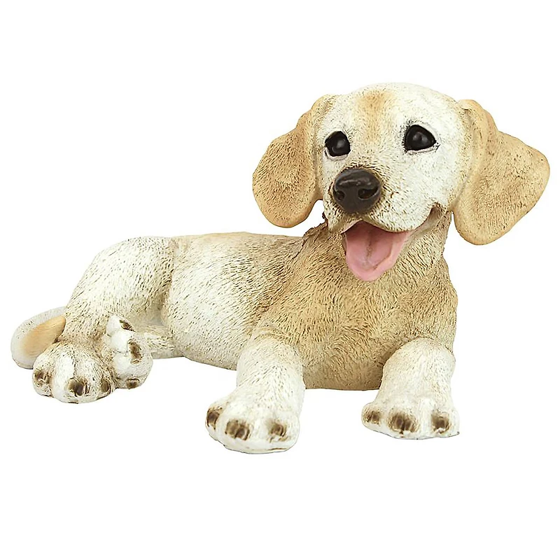 Design Toscano 10" Yellow Labrador Puppy Dog Statue