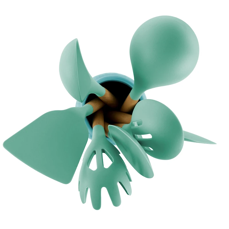 MegaChef Mint Silicone & Wood Cooking Utensils Set, 9ct.