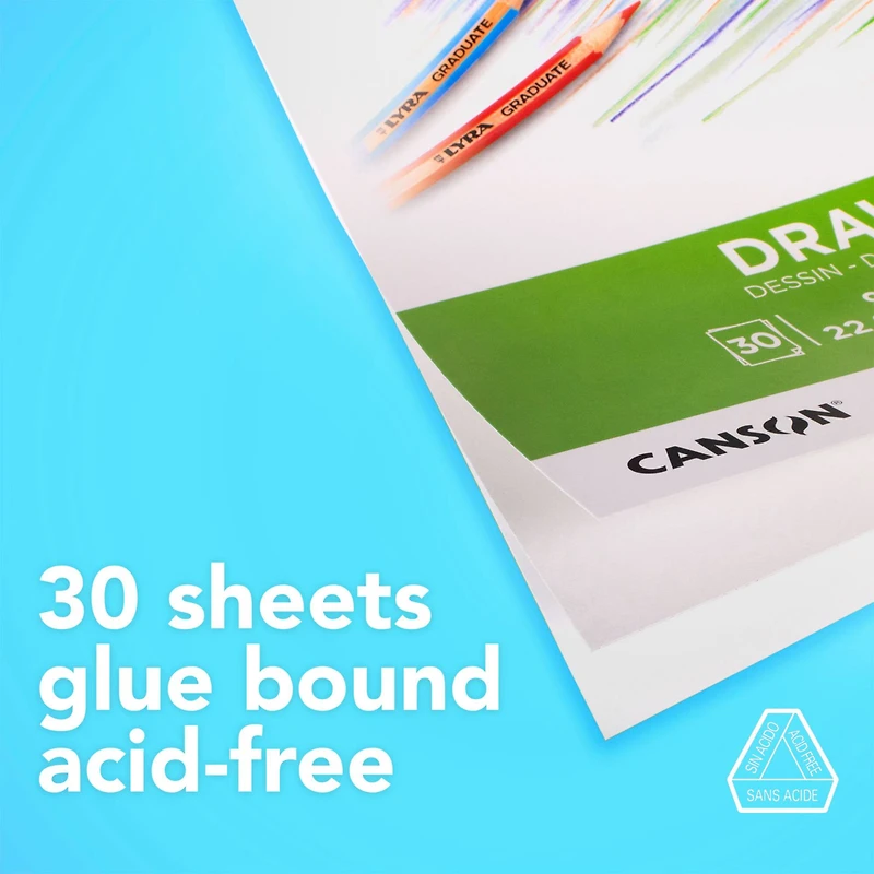 Canson® Graduate Foldover Drawing Pad, 9" x 12"