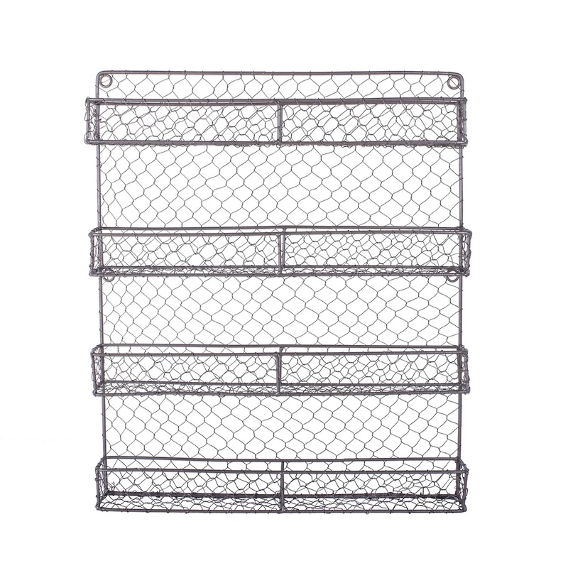 DII® 21" 4 Tier Chicken Wire Spice Rack