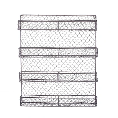 DII® 21" 4 Tier Chicken Wire Spice Rack