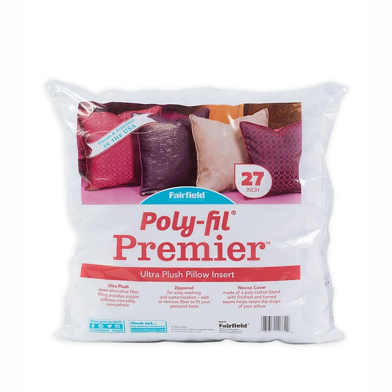 Poly-Fil® Premier™ 6ct. Ultra Plush Pillow Inserts, 27" x 27"