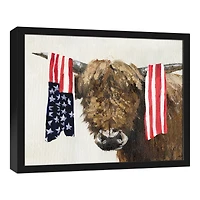Patriotic Hyland Black Framed Canvas