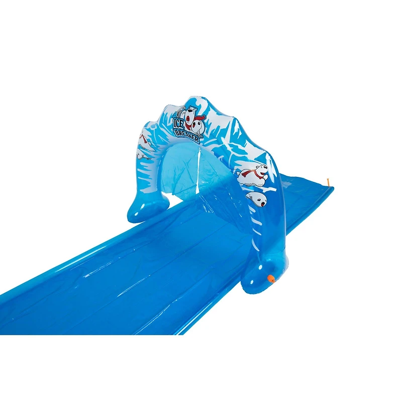 Pool Central 16ft. Blue & White Inflatable Ice Breaker Lawn Water Slide