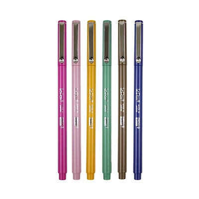 Marvy® Uchida LePen® Extra Fine 6 Color Retro Pen Set