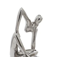 CosmoLiving by Cosmopolitan Silver Ceramic Sculpture Set