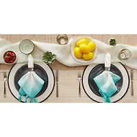 DII® Antique Striped Turquoise Tassel Napkins, 6ct.