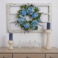 24” Blue Hydrangea Wreath