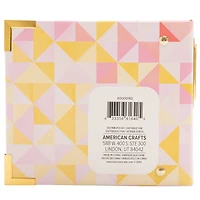 We R Memory Keepers® Geometric Paper Wrapped D-Ring Album, 4" x 4"
