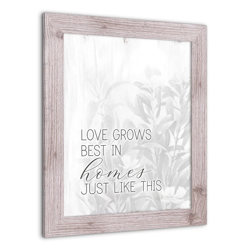 Love Grows 16" x 20" Western White Framed Print