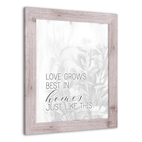 Love Grows 16" x 20" Western White Framed Print